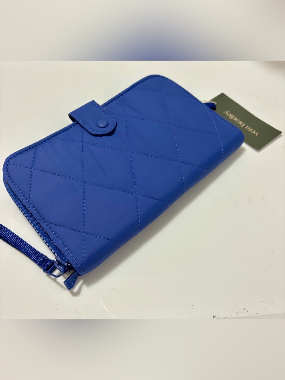 Vera Bradley Large Tab Wallet in Deep Ultramarine Featherweight
